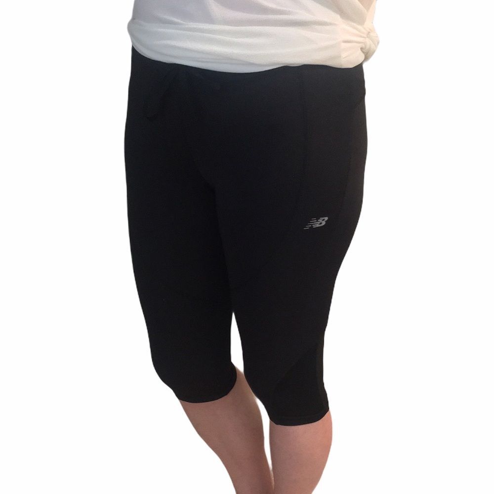 New Balance Black Lightening Dry Capri Leggings - Picture 9 of 16